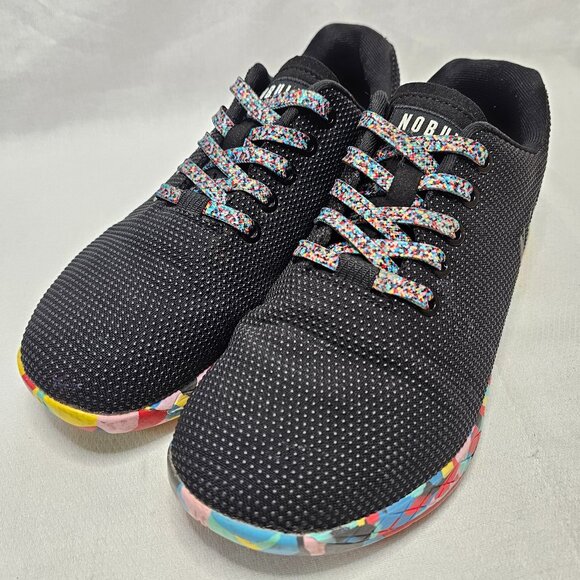 NoBull OutWork Shoes Black Multi Color Athletic Trainers Sneakers